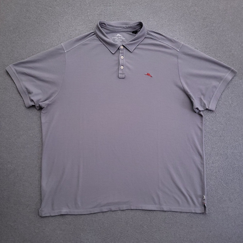 Tommy Bahama Island Zone Polo Shirt Mens 3XB Golf Performance Gray